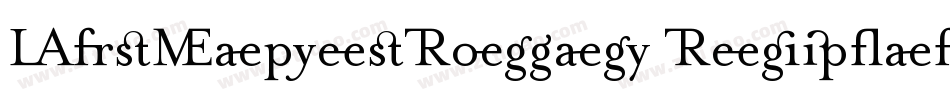 MrsEavesRoman Regular字体转换